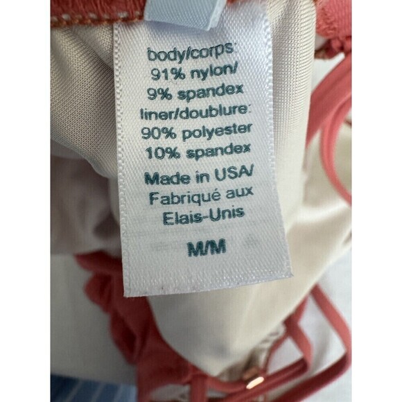 Eberjey swimsuit Smooth One Piece redwood size M pink reddish backless design - Picture 9 of 9